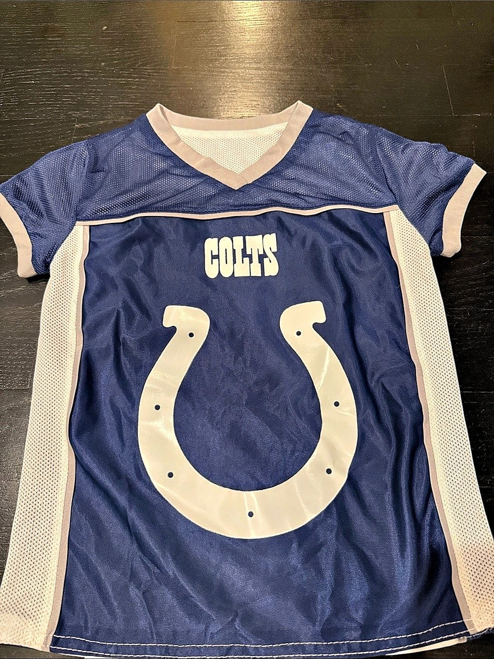 NFL Flag Indianapolis Colts Reversible Youth Jersey Blue & White